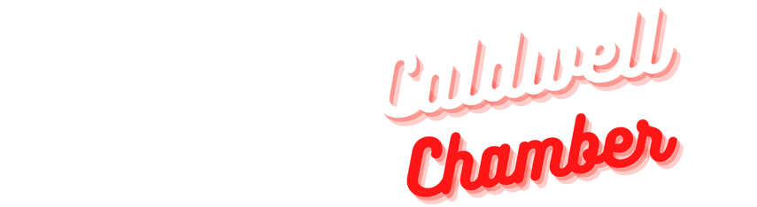 Caldwell Chamber logo white